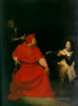 Juana de Arco en prisión 1824 historias Hippolyte Delaroche Pinturas al óleo